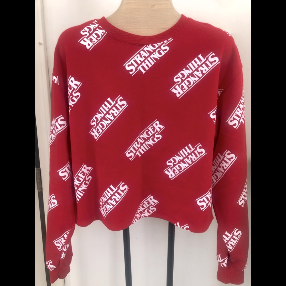 Nwt Stranger Things Red Pullover - image 1